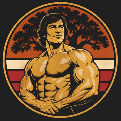 Illustriertes Icon von Arnold Schwarzenegger für Doppel-Split und Mahlzeitenliste