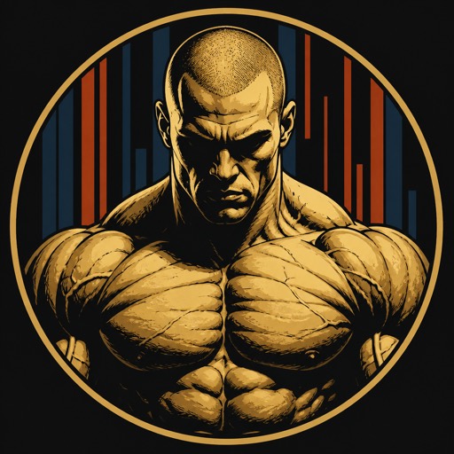 Illustrated icon of Dorian Yates for the Blood & Guts HIT workout log