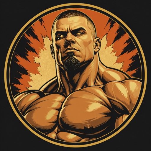 Illustrated icon of Jay Cutler for his meal-timer diet and volume-split log