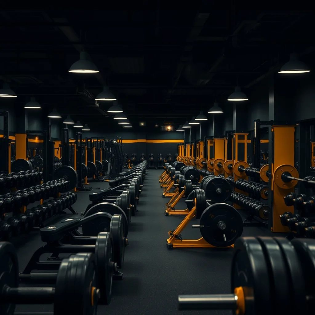 Manchester gym free-weight floor